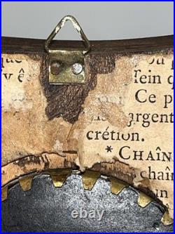 Antique 19th C Miniature Painting On Porcelain Madonna & Child Double Framed