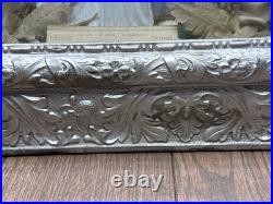 Antique 19th Century Catholic Religious Holy Family Shadow Box Sculpture Relief