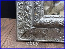 Antique 19th Century Catholic Religious Holy Family Shadow Box Sculpture Relief