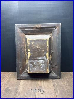 Antique 19th Century Catholic Religious Holy Family Shadow Box Sculpture Relief