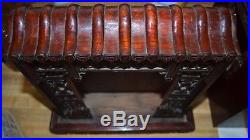 Antique 19th Century Chinese Hand Carved Wood Religious Altar With Cover China