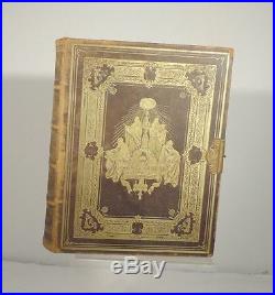 Antique 19th Century Christian Religious Bible Leather Bound PHiladelphia