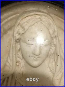 Antique 19th Century French Religious carved Meerschaum Plaque