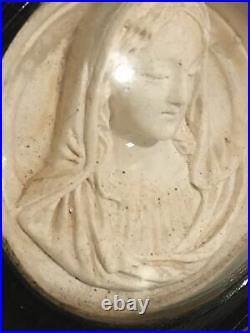 Antique 19th Century French Religious carved Meerschaum Plaque