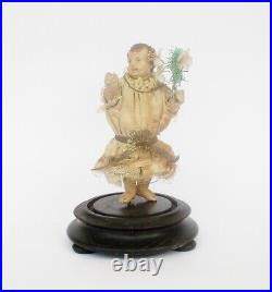 Antique 19th century portuguese Child Jesus terracotta sculpture statue figure