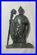 Antique-19th-century-solid-bronze-religious-pope-wall-plaque-applique-statue-01-rxe