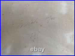 Antique 19thC Murillo La Vierge de Madrid Religious Print Berlin W. Korn Madon