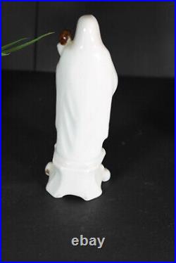 Antique 19thc vieux paris porcelain madonna figurine statue religious
