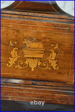 Antique 19thc wood carved inlay agnus dei crucifix cross religious