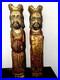 Antique-2-Pc-1Wooden-16-Santos-Religious-Icons-Kings-Gilded-Polychrome-Folk-01-vxp