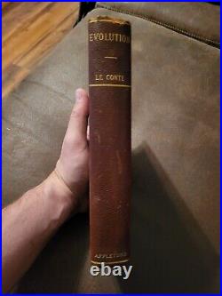 Antique 2nd Edition Evolution & Relation To Religious Thought Le CONTE 1891-HC