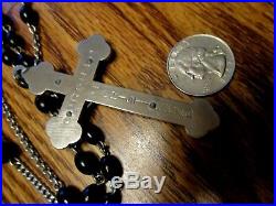 Antique 84 Dominican Nun's 15 Decade Rosary No Center Religious Medal Lot #b6
