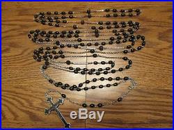 Antique 84 Dominican Nun's 15 Decade Rosary No Center Religious Medal Lot #b6