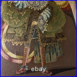 Antique ARCHANGEL MICHAEL CUZCO SCHOOL Religious Oil Painting Angels Wall Art