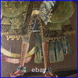 Antique ARCHANGEL MICHAEL CUZCO SCHOOL Religious Oil Painting Angels Wall Art