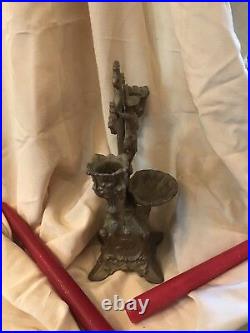 Antique Altar and Candleholder Catholic Religious