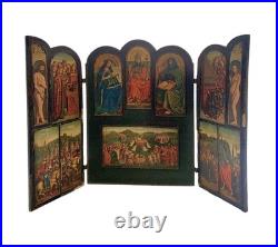Antique Altarpiece the Salvation Adam and Eve Religious Collectible Decor Antique Altarpiece the Salvation Adam and Eve Religious Collectible Decor