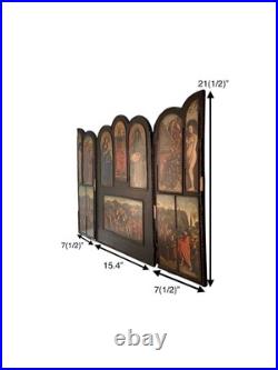Antique Altarpiece the Salvation Adam and Eve Religious Collectible Decor Antique Altarpiece the Salvation Adam and Eve Religious Collectible Decor