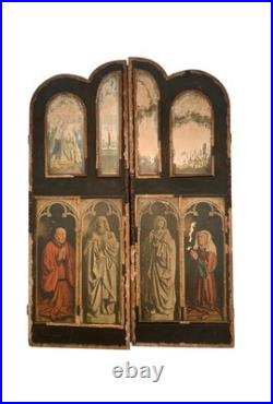 Antique Altarpiece the Salvation Adam and Eve Religious Collectible Decor Antique Altarpiece the Salvation Adam and Eve Religious Collectible Decor