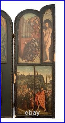 Antique Altarpiece the Salvation Adam and Eve Religious Collectible Decor Antique Altarpiece the Salvation Adam and Eve Religious Collectible Decor