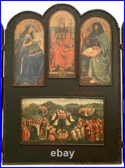 Antique Altarpiece the Salvation Adam and Eve Religious Collectible Decor Antique Altarpiece the Salvation Adam and Eve Religious Collectible Decor