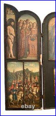 Antique Altarpiece the Salvation Adam and Eve Religious Collectible Decor Antique Altarpiece the Salvation Adam and Eve Religious Collectible Decor