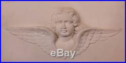 Antique Architectural Religious Italian Carved Marble Altar Angel/Cherub PANEL#1