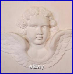 Antique Architectural Religious Italian Carved Marble Altar Angel/Cherub PANEL#2