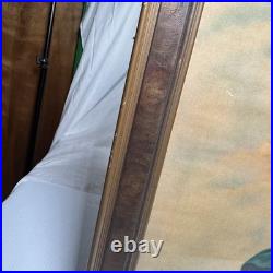 Antique Art Print The Immaculate Conception Of Mary Wood Framed 18.5x22.5 Arched