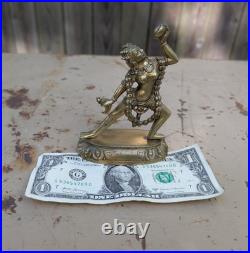 Antique Asian Indian Bronze Religious Diety Sculpture