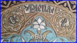 Antique Ave Maria French Gold Metallic Embroidery Roses Stumpwork Religious Cope