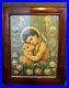 Antique-Baby-John-The-Baptist-Detailed-Religious-Print-with-Wood-Back-UNUSUAL-01-hc