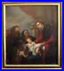 Antique-Baroque-OLD-MASTER-Oil-Painting-HOLY-FAMILY-WITH-ATTENDANT-SAINTS-1800-s-01-ig