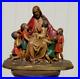 Antique-Belgian-Chalk-XL-Jesus-with-children-group-statue-religious-01-gop