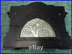 Antique Black Forest GOTHIC REVIVAL Carved Religious Church Window Mantle Piece