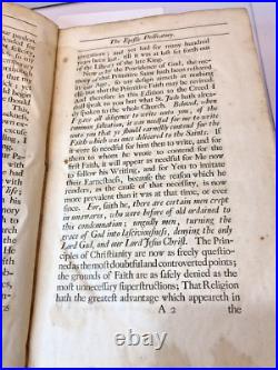 Antique Book 1710 An Exposition Of The Creed by John, Lord Bishop of Chester
