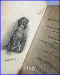 Antique Book Josephus Complete Works EARLY 1800s Religious History Judaism 1832 Antique Book Josephus Complete Works EARLY 1800s Religious History Judaism 1832
