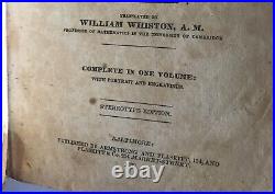 Antique Book Josephus Complete Works EARLY 1800s Religious History Judaism 1832 Antique Book Josephus Complete Works EARLY 1800s Religious History Judaism 1832