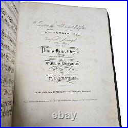 Antique Book of Religious Music Catholic Probably from 1800s