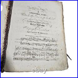Antique Book of Religious Music Catholic Probably from 1800s