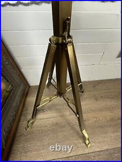 Antique Brass Religious Candelabrum