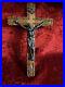 Antique-Bronze-Crucifix-Wooden-Cross-Jesus-Christ-Religious-Christianity-01-iksy