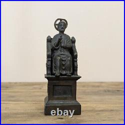 Antique Bronze St. Peter Statue, Seated Figure, Religious Collectible Antique Bronze St. Peter Statue, Seated Figure, Religious Collectible