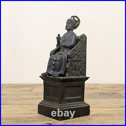 Antique Bronze St. Peter Statue, Seated Figure, Religious Collectible Antique Bronze St. Peter Statue, Seated Figure, Religious Collectible