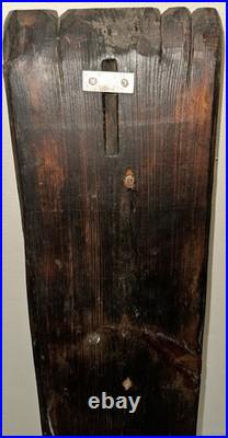 Antique Carved Oak Gothic Crusader Knight Saint Plaque Panel Figure Religious