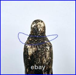 Antique Carved Wood Santo Madonna Figure Catholic Folk Art Religious Statue