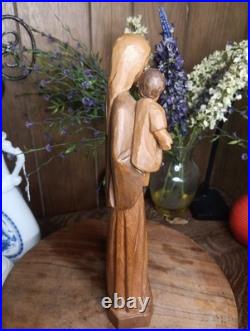Antique Carved Wooden Modona with Child (ROC) 1913/1948 RELIGIOUS Figurine RARE Antique Carved Wooden Modona with Child (ROC) 1913/1948 RELIGIOUS Figurine RARE