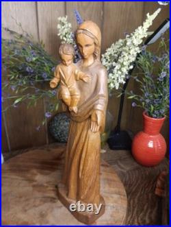 Antique Carved Wooden Modona with Child (ROC) 1913/1948 RELIGIOUS Figurine RARE Antique Carved Wooden Modona with Child (ROC) 1913/1948 RELIGIOUS Figurine RARE