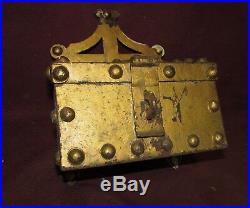 Antique Cast Iron Alms Box Religious