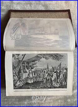 Antique Catholic Book, The Cross And The Flag, 1900, Illustrated, Shea, Good+